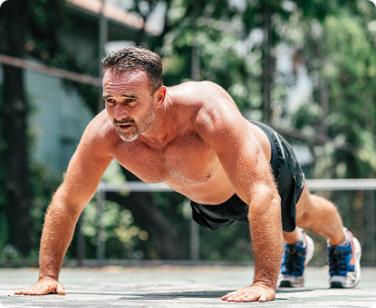 Crushes workouts like he's possessed.